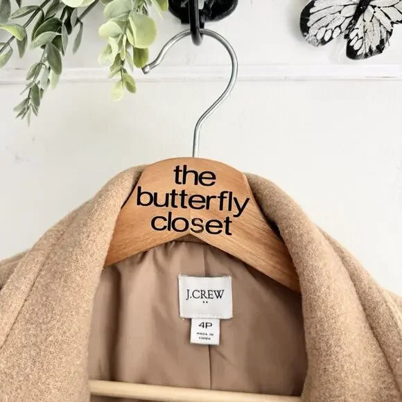 J. Crew Brown City Coat Asymmetrical Zip 4P - Picture 5 of 5